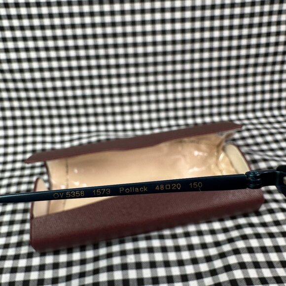Oliver Peoples Pollack Eyeglasses Dark Blue Tortoise Round Frame OV 5358 - Picture 6 of 7